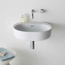 Lilli 550mm Matte White Solid Surface Basin